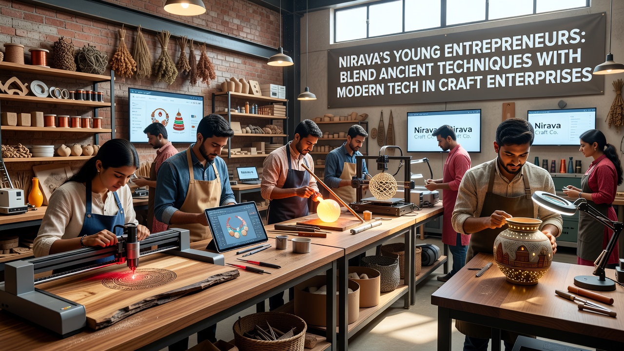 Nirava's Young Entrepreneurs Blend Ancient Techniques with Modern Tech in Craft Enterprises